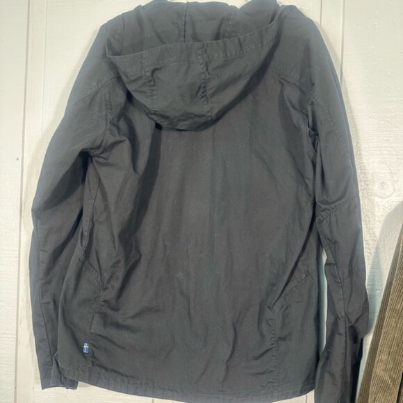 Fjallraven G-1000 Sten Jacket Lightweight Hooded Full Zip Black Size Medium EUC - Picture 6 of 8